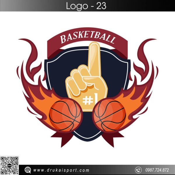 Logo Quần Áo Bóng Rổ Thiết Kế MS - 23
