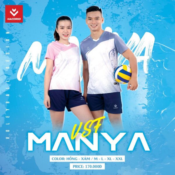 Mẫu Quần Áo Bóng Chuyền Có Sẵn HACORIO - VSF - 03 Màu Hồng