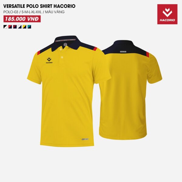 Mẫu Áo Polo HACORIO - 03 Có Sẵn Màu Vàng