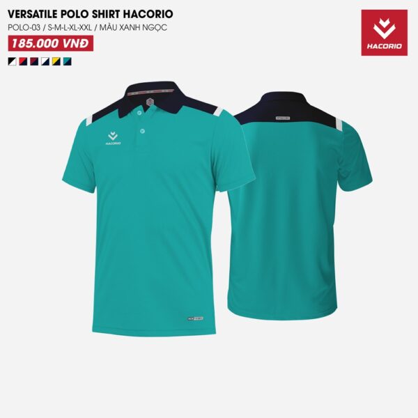 Mẫu Áo Polo HACORIO - 03 Có Sẵn Màu Xanh Real